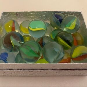 Vibrant Vintage Set of Cat Eye Marbles